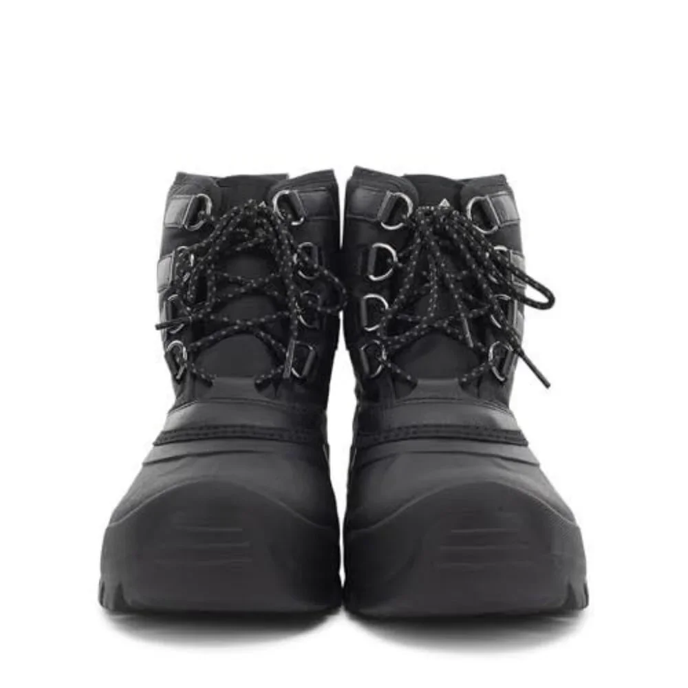 Staheekum Men's 11 Winter Snow Boots Waterproof Insulated Outdoor Faux Fur Black